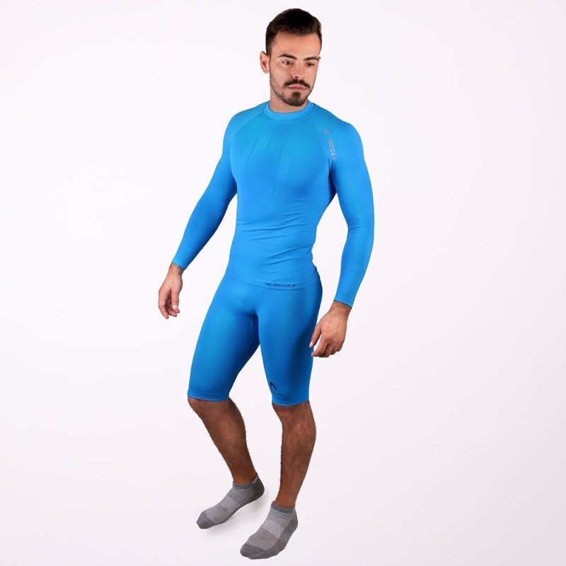 Thermoshirt Langarm Senior Blau