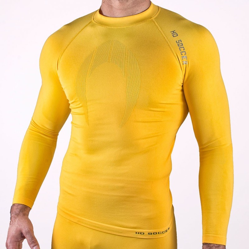 T-shirt Thermique Manches Longues Senior Jaune