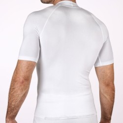 Weißes Kurzarm-Thermoshirt
