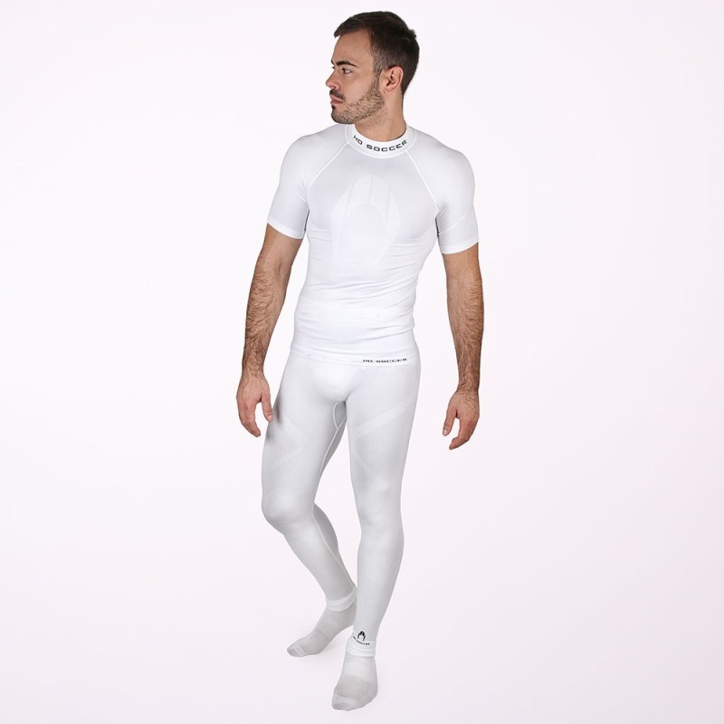 Weißes Kurzarm-Thermoshirt