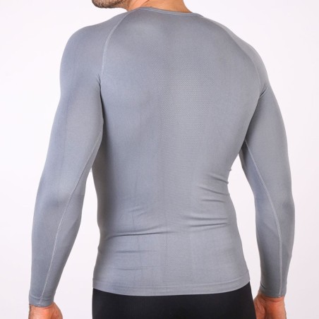 Thermisch T-shirt zonder Kraag Grijs