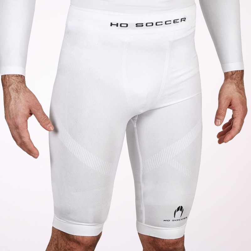 Korte witte thermische legging senior