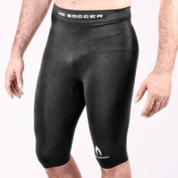 Korte zwarte thermische legging senior