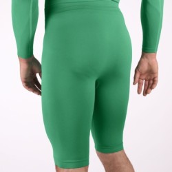 Pantaloncino termico corto verde senior