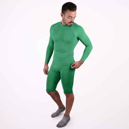 Collant thermique court vert senior