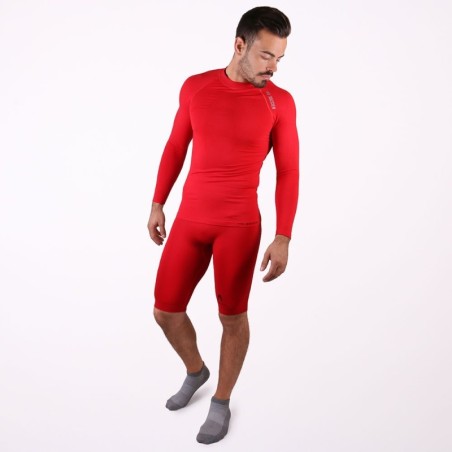 Korte rode thermische legging senior