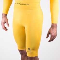 Kurze gelbe Thermoleggings Senior