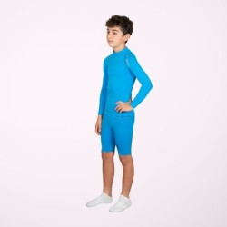 Boy's short blue thermal tights