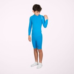 Korte thermische legging blauw kind