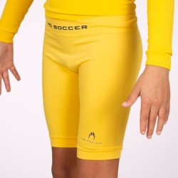 Yellow short thermal tights for kids