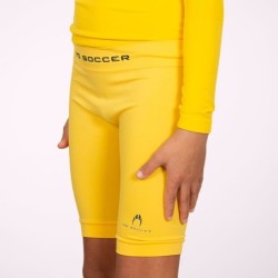 Yellow short thermal tights for kids