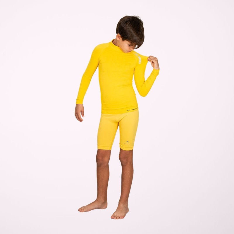 Kurze gelbe Thermohose für Kinder