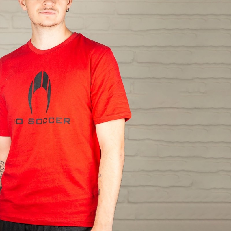 T-SHIRT HO SOCCER ROT