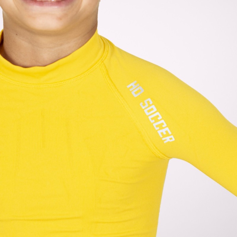 Camiseta Térmica Manga Larga Junior Amarilla