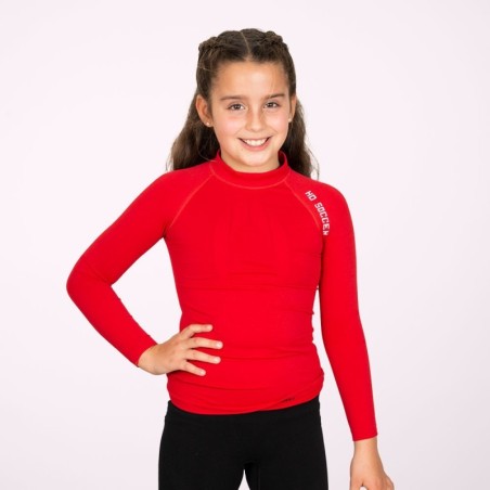 Junior Red Long Sleeve Thermal T-shirt