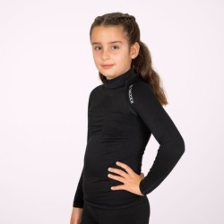 Kinder-Thermoshirt Langarm Schwarz