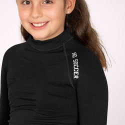 Maglietta Termica a Maniche Lunghe Bambino Nera