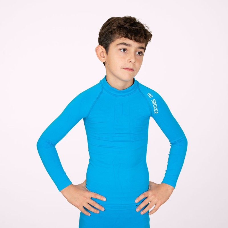Junior Blue Long Sleeve Thermal T-shirt