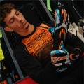 Glove Kontrol Knit Tech II Orange-Turquoise