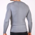 T-shirt thermique sans col gris