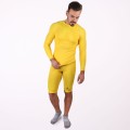 Collant thermique court jaune adulte