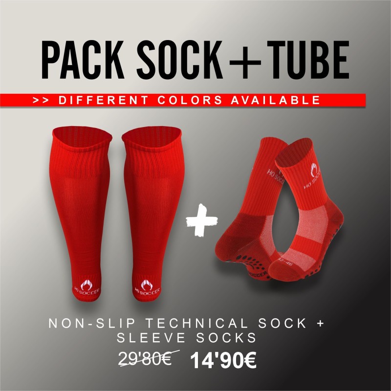 Confezione Gambale Tubolare + Calza sportiva Antiscivolo di HO Soccer | Comfort e Prestazioni