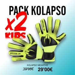 Pack X2 Handschuhe Kolapso Lime HO Soccer | Doppelte Leistung zum besten Preis