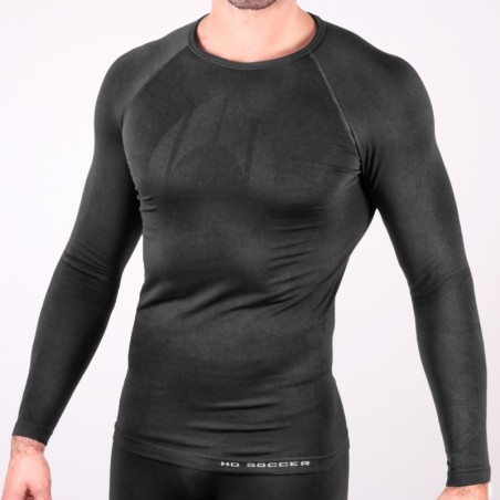 Boy's Thermal Undershirt without Collar Black