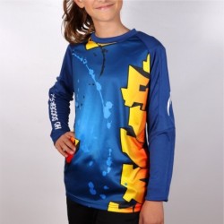 Kinder-Torwarttrikot Graffiti Blau