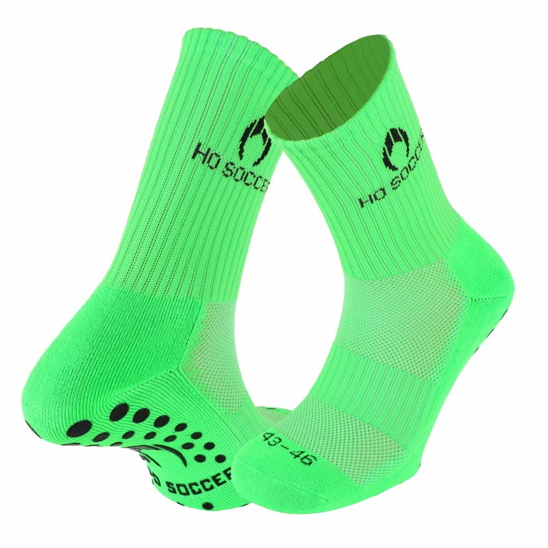 Non-slip green technical sock