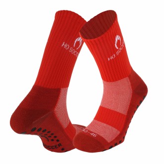 Non-slip red technical sock