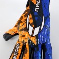 Gants Rage Plus Electric Orange Blue