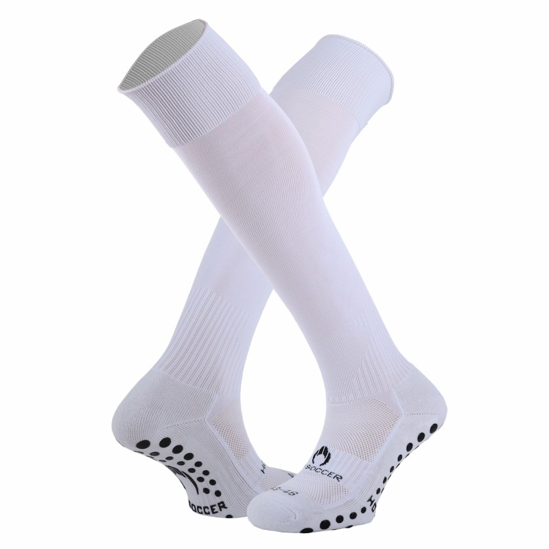 Extra-Long Non-Slip White Socks