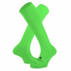 Meias de jogador verde fluorescente