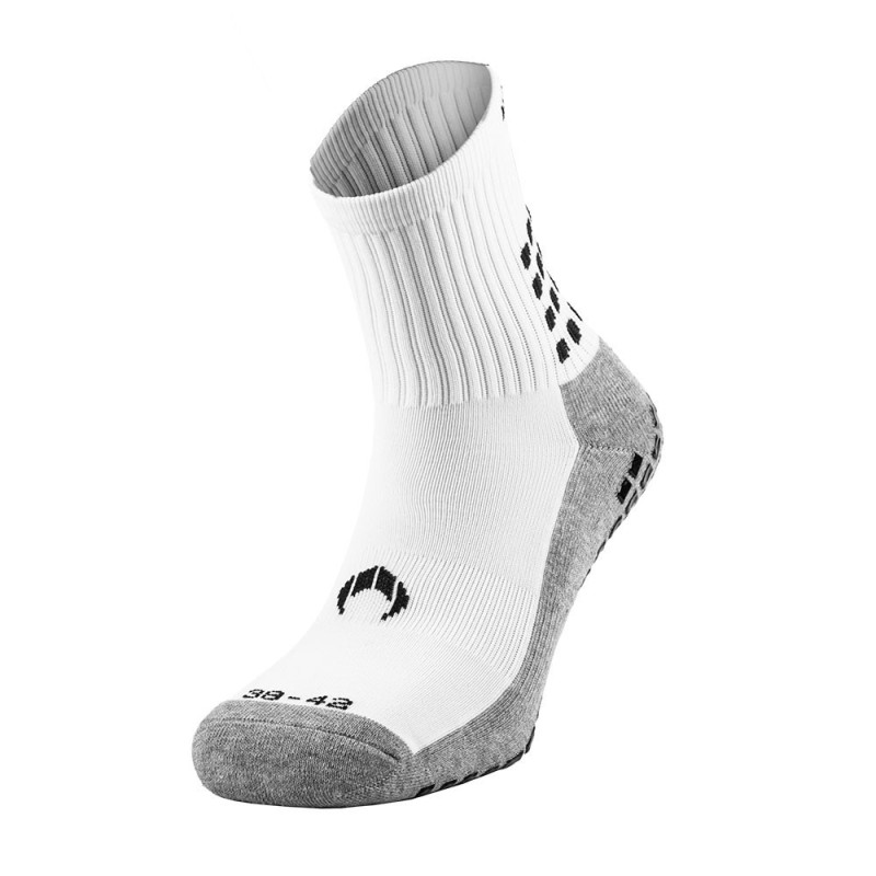 Chaussette de sport antidérapante blanche