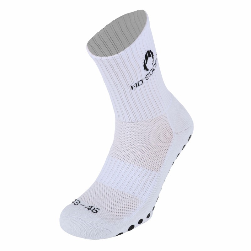 Calcetín deportivo antideslizante blanco