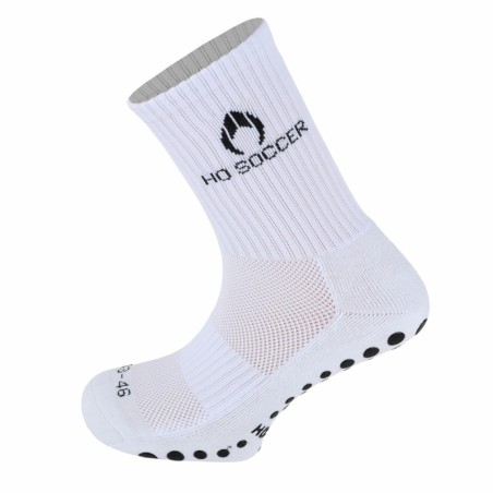 Chaussette de sport antidérapante blanche