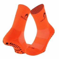 Chaussette de sport antidérapante orange fluo