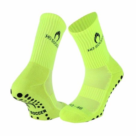 Antislip sportsok fluor-limoen