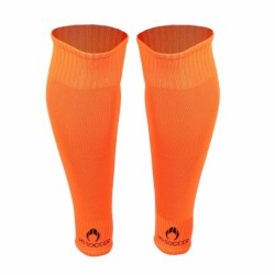 Medias Tubulares Sin Pie Naranja Fluor