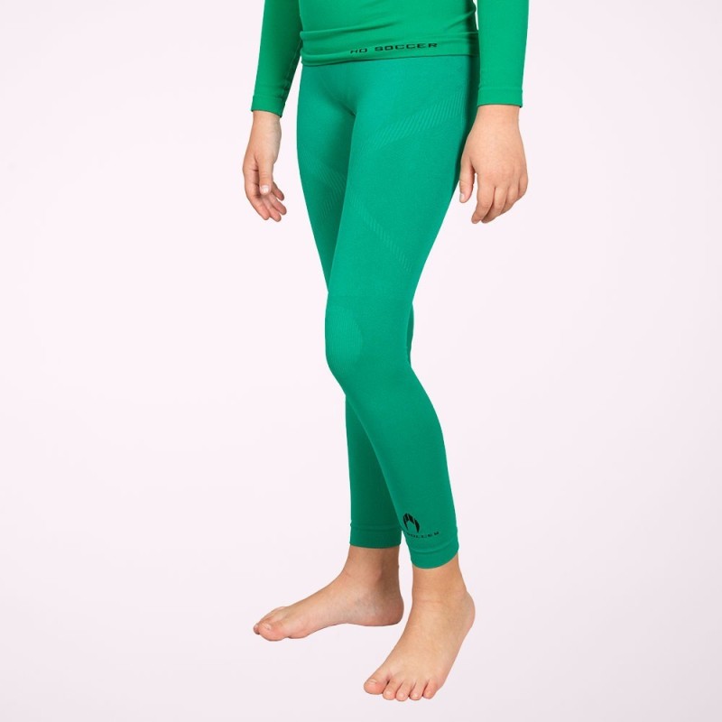 Lange Thermoleggings grün für Kinder