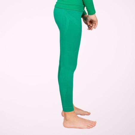 Lange grüne Thermo-Leggings für Kinder