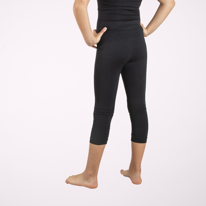 Thermische 3/4-Hose schwarz