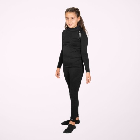 Zwarte lange thermische legging kind