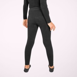 Long black thermal leggings for kids