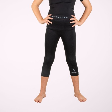 Boy's 3/4 black thermal tights