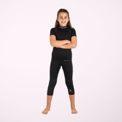 Boy's 3/4 black thermal tights