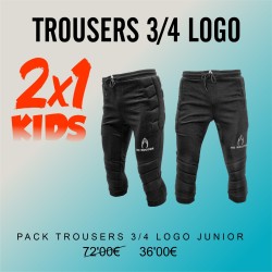 Pack Pantalón Logo 3/4 Kids HO Soccer | Portero Junior 2x1