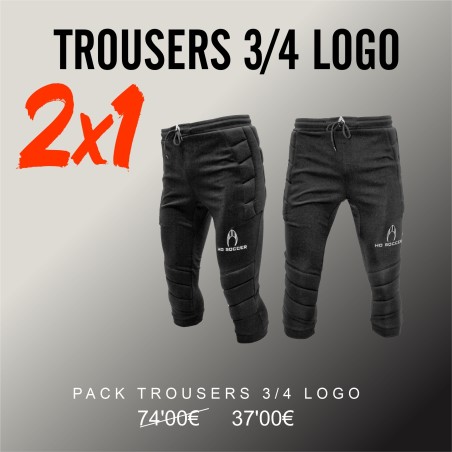 Pack Broek 3/4 Logo Volwassen 2x1