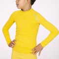 T-shirt thermique à manches longues jaune enfant